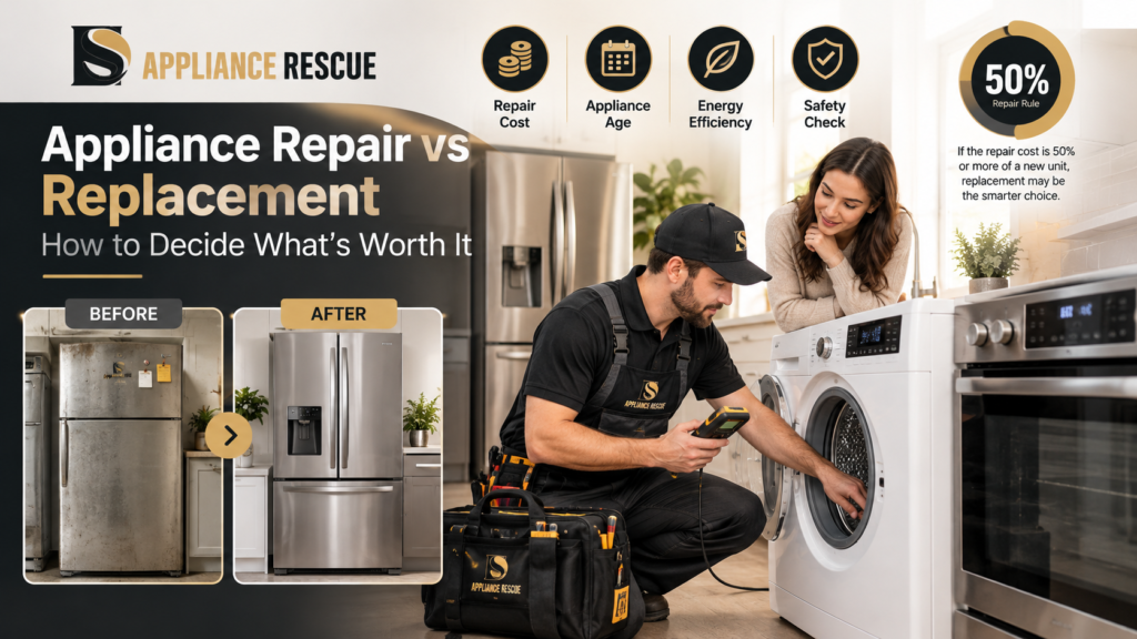 Appliance Repair vs Replacement: How to Decide What’s Worth It