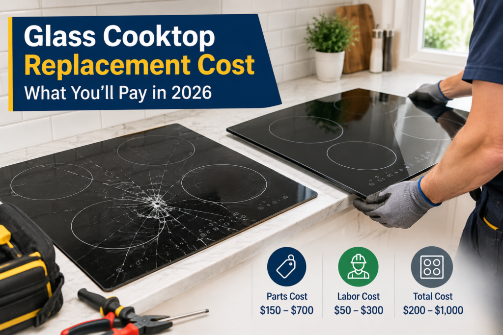 Glass Cooktop Replacement Cost: What You’ll Pay in 2026